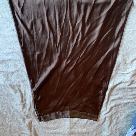 J. McLaughlin Brown Silk Maxi Skirt - Picture 8 of 8